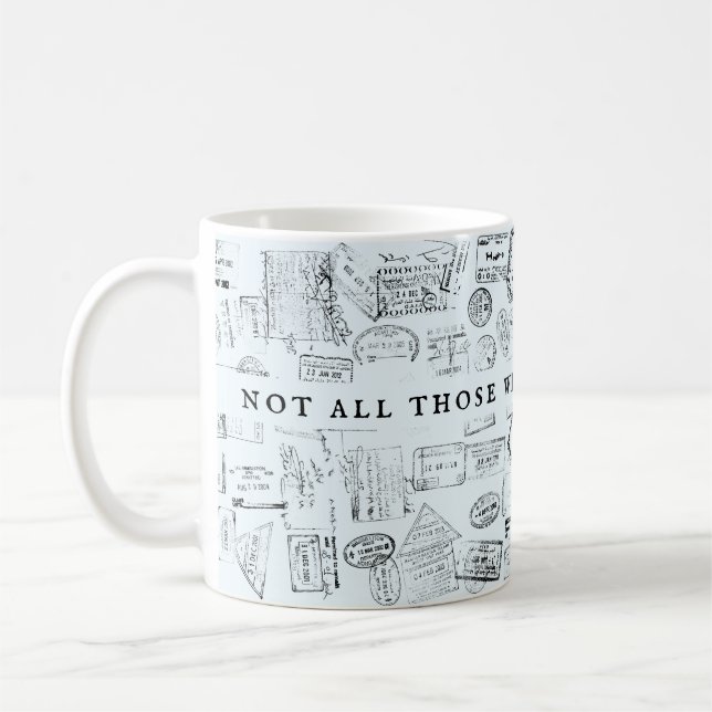Nicht alle, die spazieren gehen, haben Passport-Br Kaffeetasse (Links)