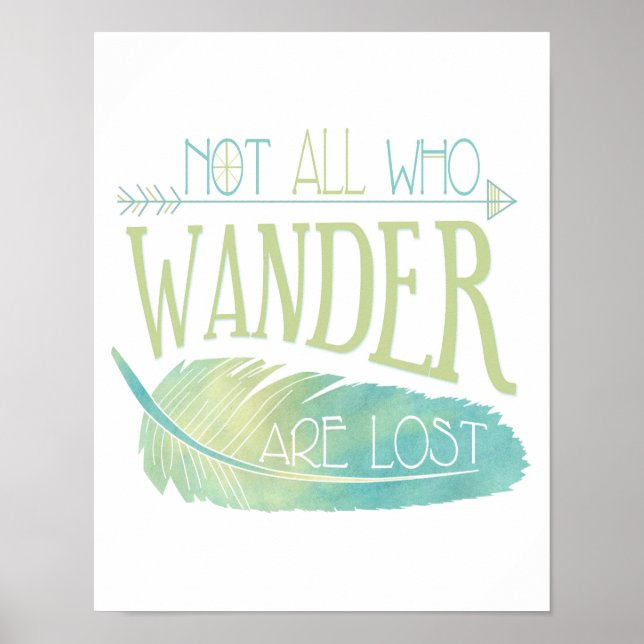 Nicht alle, die wandern, haben das Poster verloren (Vorne)