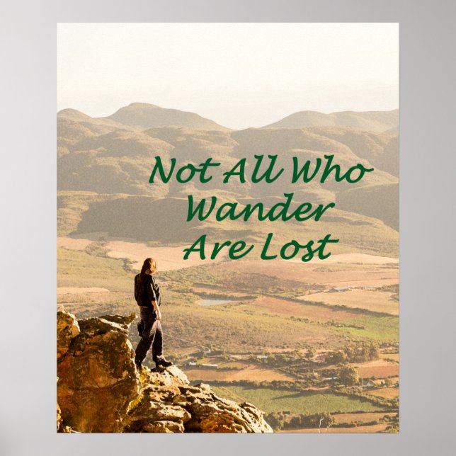 Nicht alle, die wandern, haben Plakate verloren (Vorne)
