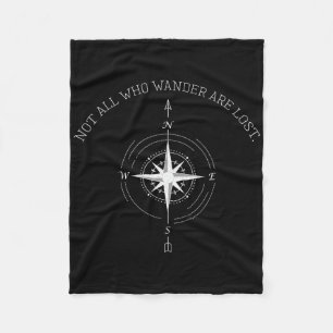 Nicht alle, die wandern, sind Reiseverluste Fleecedecke
