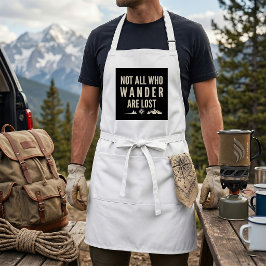 Nicht alle, die wandern, sind verloren Bergkunst Schürze