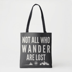 Nicht alle, die wandern, sind verloren Bergkunst Tasche