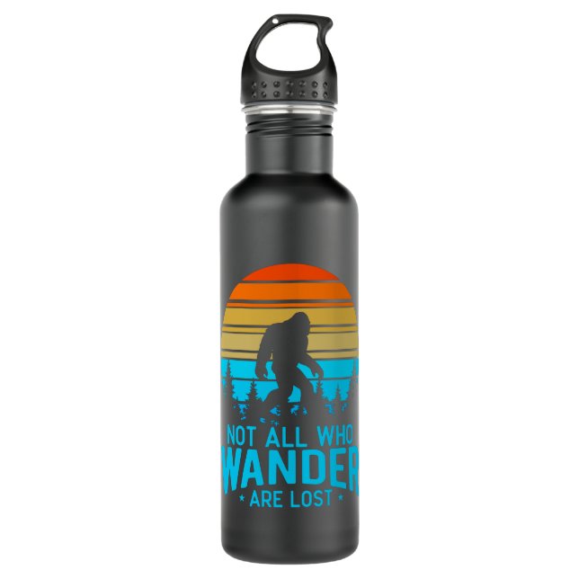 Nicht alle, die wandern, sind verloren | Bigfoot R Edelstahlflasche (Vorderseite)