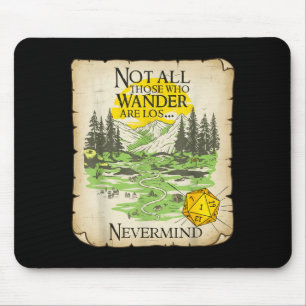 Nicht alle, die wandern, sind verloren Funny Maps  Mousepad