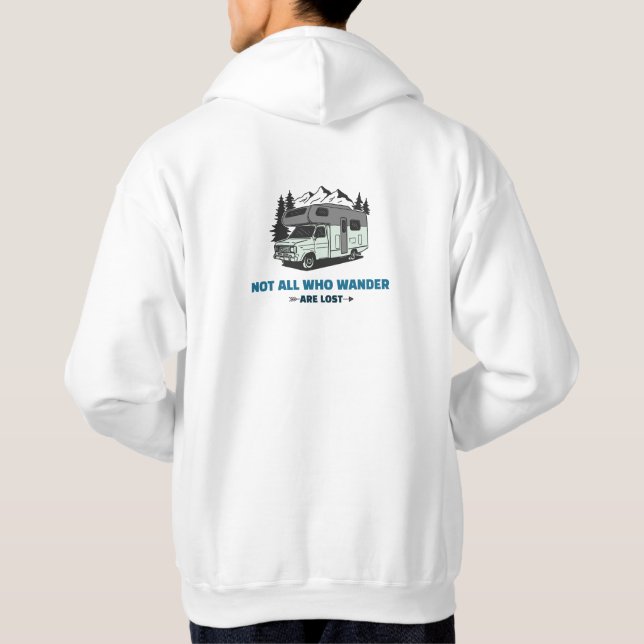 Nicht alle, die wandern, sind verloren. hoodie (Rückseite)
