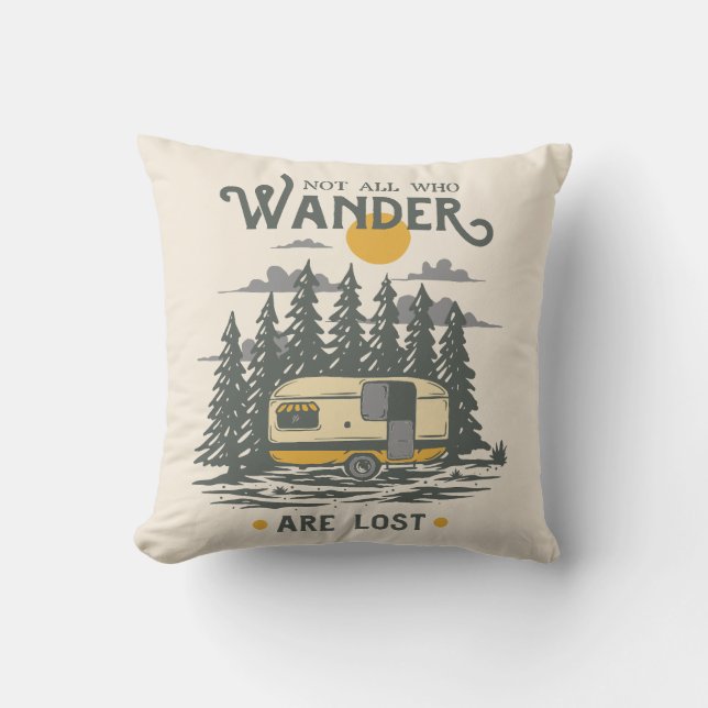 Nicht alle, die wandern, sind verloren kissen (Vorderseite)
