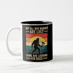 Nicht alle, die wandern, sind verloren lustige Dis Zweifarbige Tasse