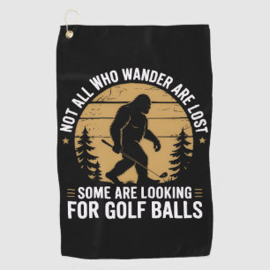 Nicht alle, die wandern, sind verloren Lustiger Bi Golfhandtuch