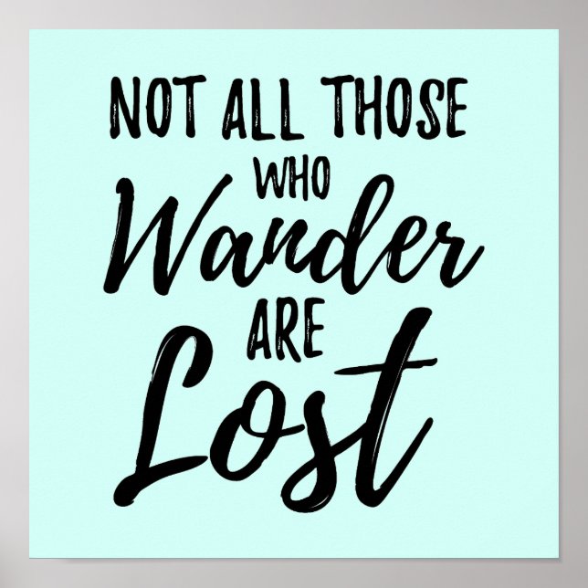 Nicht alle, die wandern, sind verloren poster (Vorne)
