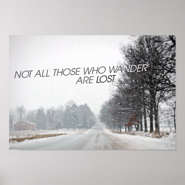 Nicht alle, die wandern, sind verloren poster (Vorne)