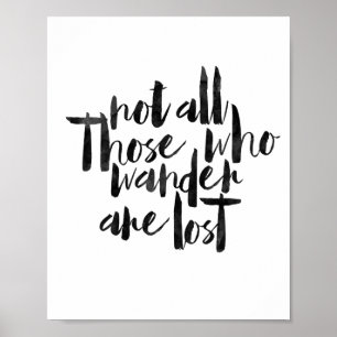 Nicht alle, die wandern, sind verloren poster