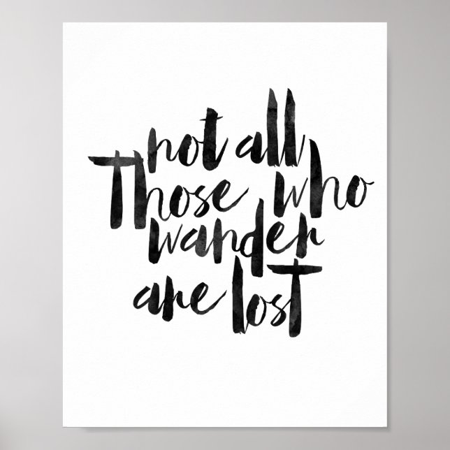 Nicht alle, die wandern, sind verloren poster (Vorne)
