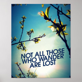 Nicht alle, die wandern, sind verloren poster