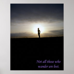 Nicht alle, die wandern, sind verloren poster