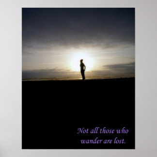 Nicht alle, die wandern, sind verloren poster