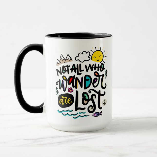 Nicht alle, die wandern, sind verloren. tasse (Links)