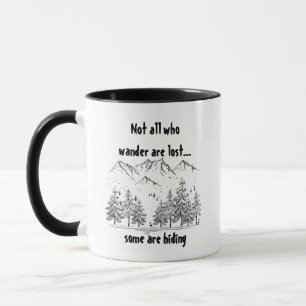 Nicht alle, die wandern, sind verpasste Fun-Spaß-Q Tasse