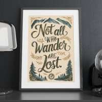 Nicht alle, die wandern, verlieren das Abenteuer W