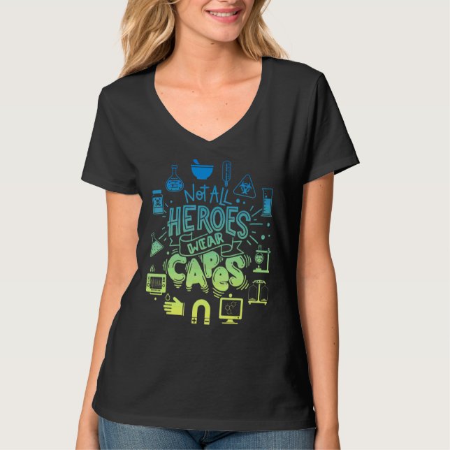Nicht alle Helden tragen Capes Labrador Tech Life  T-Shirt (Vorderseite)
