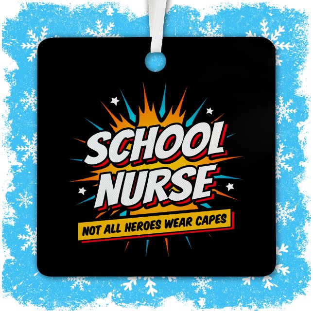 Nicht alle Helden tragen eine Krankenschwester Ornament Aus Metall (Von Creator hochgeladen)