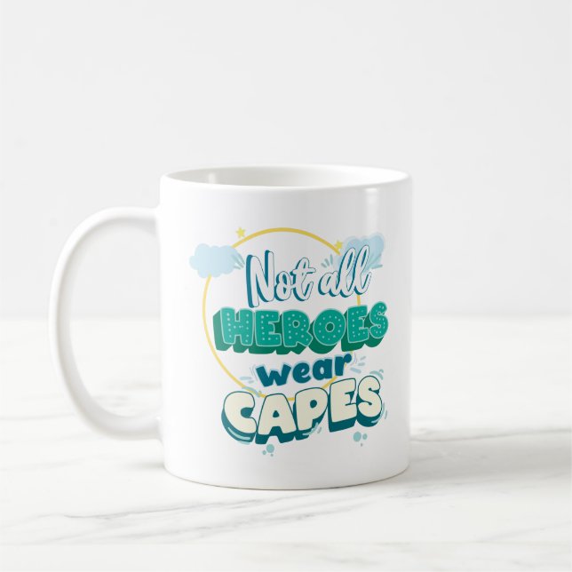 Nicht alle Helden tragen Kappen. Kaffeetasse (Links)