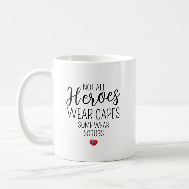 Nicht alle Helden tragen Kruben - Personalisiert Kaffeetasse (Links)