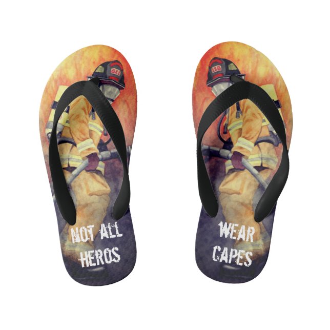 Nicht alle Heros Wear Capes Kinderbadesandalen (Fußbett)