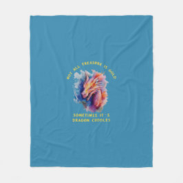 Nicht alle Schätze sind Gold Dragon Cuddles Blanke Fleecedecke