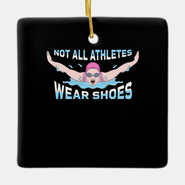 Nicht alle Sportler tragen Schuhe Keramikornament (Vorderseite)