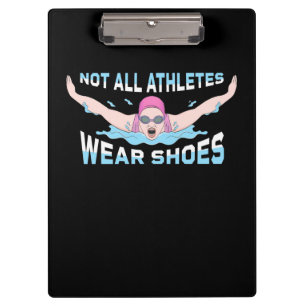 Nicht alle Sportler tragen Schuhe Klemmbrett