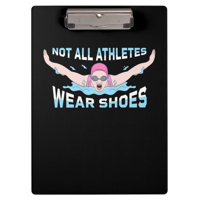 Nicht alle Sportler tragen Schuhe Klemmbrett (Vorderseite)