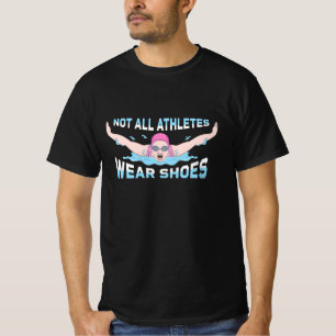 Nicht alle Sportler tragen Schuhe T-Shirt