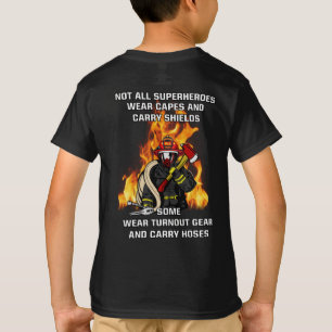 Nicht alle Superhelden... Feuerwehrmann T-Shirt
