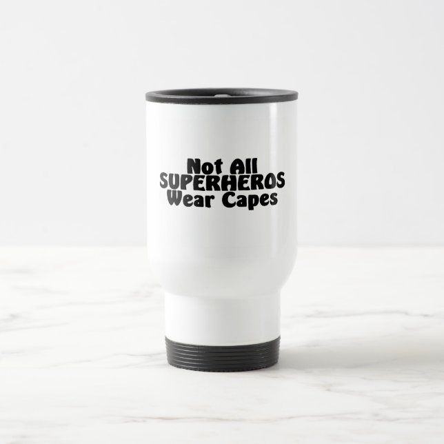 Nicht alle SUPERHEROS Abnutzungs-Kape Reisebecher (Mittel)