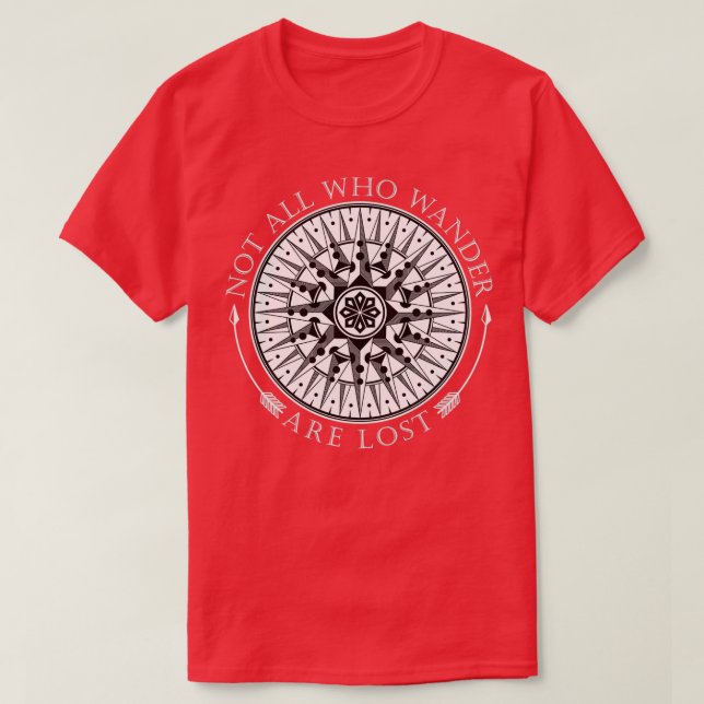 Nicht alle Wander sind verloren 3 T-Shirt (Design vorne)