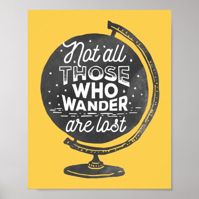 Nicht alle Wander sind verloren | Rückreise Poster (Vorne)