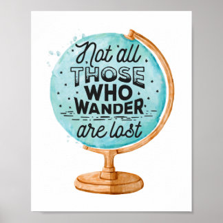 Nicht alle Wander sind verloren | World Travel Poster