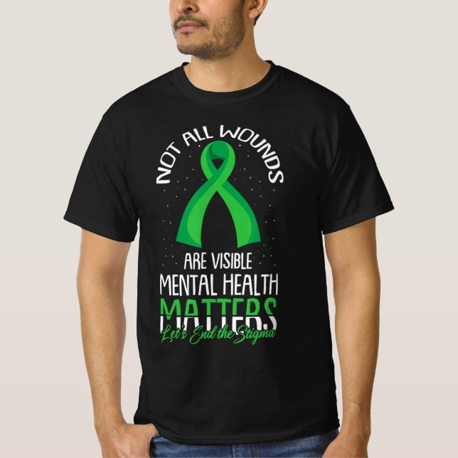 Nicht alle Wunden sind erkennbar für das Bewusstse T-Shirt (Vorderseite)