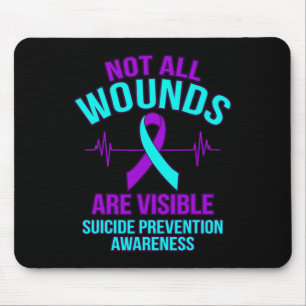 Nicht alle Wunden sind erkennbar glücklich Selbstm Mousepad
