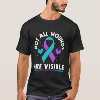 Nicht alle Wunden sind erkennbar Selbstmordbewusst T-Shirt