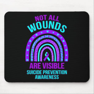 Nicht alle Wunden sind erkennbar Suizidprävention Mousepad