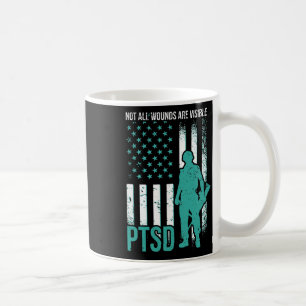 Nicht alle Wunden sind sichtbar - Ptsch-Bewusstsei Kaffeetasse