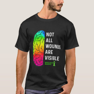 Nicht alle Wunden sind sichtbar Tal-Gesundheitsbew T-Shirt
