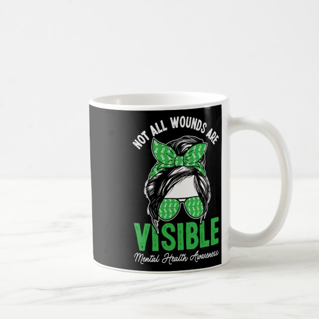 Nicht alle Wunden sind sichtbar, undurchsichtig, p Kaffeetasse (Rechts)