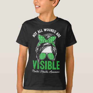 Nicht alle Wunden sind sichtbar, undurchsichtig, p T-Shirt