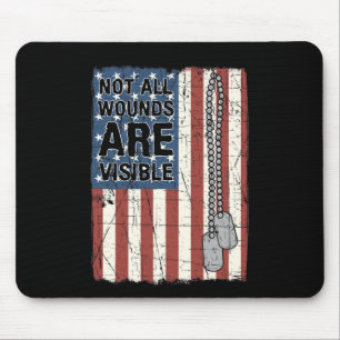 Nicht alle Wunden sind sichtbar, wenn Ptsd uns Arm Mousepad