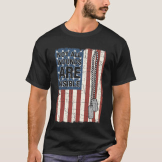 Nicht alle Wunden sind sichtbar, wenn Ptsd uns Arm T-Shirt