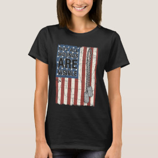 Nicht alle Wunden sind sichtbar, wenn Ptsd uns Arm T-Shirt
