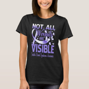 Nicht alle Wunden sind sichtbare Butterfly-Warnsig T-Shirt