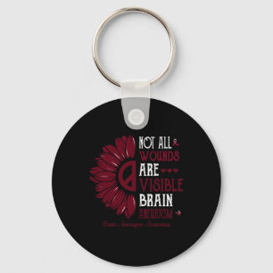 Nicht alle Wunden sind sichtbare Gehirnaneurysma B Schlüsselanhänger
